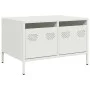 Mueble para TV acero laminado en frío blanco 68x50x43,5 cm by , TV Furniture - Ref: Foro24-851243, Price: 80,39 €, Discount: %