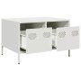 Mueble para TV acero laminado en frío blanco 68x50x43,5 cm von , TV-Möbel - Ref: Foro24-851243, Preis: 81,15 €, Rabatt: %