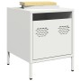 Mesitas de noche 2 unidades acero blanco 35x39x43,5 cm de , Mesitas de noche - Ref: Foro24-851255, Precio: 74,61 €, Descuento: %