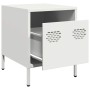 Mesitas de noche 2 unidades acero blanco 35x39x43,5 cm de , Mesitas de noche - Ref: Foro24-851255, Precio: 74,61 €, Descuento: %