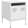 Mesitas de noche 2 unidades acero blanco 35x39x43,5 cm de , Mesitas de noche - Ref: Foro24-851255, Precio: 74,61 €, Descuento: %