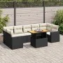 Set de sofás de jardín y cojines 8 piezas ratán sintético negro von , Gartensets - Ref: Foro24-3327010, Preis: 523,07 €, Raba...