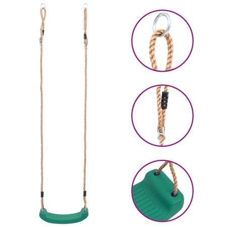 Green Children's Seat Swing by vidaXL, Swings and seesaws - Ref: Foro24-93169, Price: 32,05 €, Discount: %