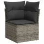 Set de sofás de jardín y cojines 10 pzas ratán sintético gris by , Garden sets - Ref: Foro24-3327084, Price: 657,99 €, Discou...