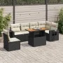Set de sofás de jardín 7 pzas con cojines ratán sintético negro von , Gartensets - Ref: Foro24-3327157, Preis: 465,80 €, Raba...