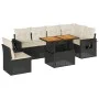 Set de sofás de jardín 7 pzas con cojines ratán sintético negro von , Gartensets - Ref: Foro24-3327157, Preis: 465,80 €, Raba...