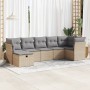 Set sofás de jardín 7 piezas y cojines ratán sintético beige by , Garden sets - Ref: Foro24-3325305, Price: 461,08 €, Discoun...