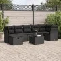 Set de sofás de jardín y cojines 8 piezas ratán sintético negro by , Garden sets - Ref: Foro24-3325311, Price: 502,72 €, Disc...