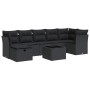 Set de sofás de jardín y cojines 8 piezas ratán sintético negro by , Garden sets - Ref: Foro24-3325311, Price: 514,14 €, Disc...