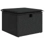 Set de sofás de jardín 7 pzas con cojines ratán sintético negro by , Garden sets - Ref: Foro24-3325391, Price: 468,90 €, Disc...