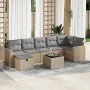 Set de sofás de jardín y cojines 8 piezas ratán sintético beige de , Conjuntos de jardín - Ref: Foro24-3325415, Precio: 524,6...
