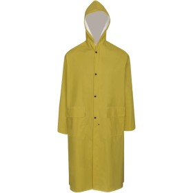 Chubasquero impermeable largo con capucha talla M amarillo von , wasserdichte Anzüge - Ref: Foro24-130768, Preis: 17,36 €, Ra...
