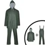 Chubasquero impermeable reforzado con capucha 2 pzas XL verde de , Trajes impermeables - Ref: Foro24-130782, Precio: 17,11 €,...