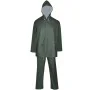 Chubasquero impermeable reforzado con capucha 2 pzas XL verde de , Trajes impermeables - Ref: Foro24-130782, Precio: 17,11 €,...