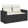Set de sofás de jardín 11 pzas y cojines ratán sintético negro by , Garden sets - Ref: Foro24-3326080, Price: 569,03 €, Disco...