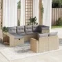 Juego de sofás jardín con cojines beige 10 pzas ratán sintético by , Garden sets - Ref: Foro24-3326063, Price: 584,95 €, Disc...