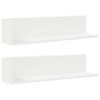 Estante de pared 2 uds madera ingeniería blanco 75x16,5x16,5 cm by , Shelves and shelves - Ref: Foro24-860031, Price: 32,49 €...