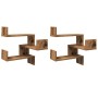 Estanterías pared esquina 2 uds madera envejecida 40x40x49,5 cm by , Shelves and shelves - Ref: Foro24-856607, Price: 56,49 €...