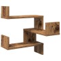 Estanterías pared esquina 2 uds madera envejecida 40x40x49,5 cm by , Shelves and shelves - Ref: Foro24-856607, Price: 56,49 €...