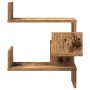 Estanterías pared esquina 2 uds madera envejecida 40x40x49,5 cm de , Estantes y estanterías - Ref: Foro24-856607, Precio: 49,...