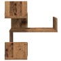 Estanterías pared esquina 2 uds madera envejecida 40x40x49,5 cm de , Estantes y estanterías - Ref: Foro24-856607, Precio: 49,...