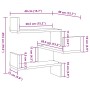 Estanterías pared esquina 2 uds madera envejecida 40x40x49,5 cm by , Shelves and shelves - Ref: Foro24-856607, Price: 56,49 €...