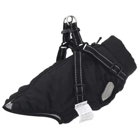Abrigo para perro con arnés impermeable reflectante XL negro de , Ropa para perros - Ref: Foro24-4019910, Precio: 19,76 €, De...