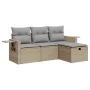 Juego de sofás jardín con cojines 4 pzas ratán sintético beige von , Gartensets - Ref: Foro24-3325455, Preis: 286,02 €, Rabat...