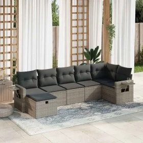 Set de sofás de jardín 7 pzas con cojines ratán sintético gris by , Garden sets - Ref: Foro24-3325506, Price: 441,50 €, Disco...