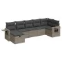 Set de sofás de jardín 7 pzas con cojines ratán sintético gris by , Garden sets - Ref: Foro24-3325506, Price: 441,50 €, Disco...