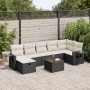 Set de sofás de jardín y cojines 8 piezas ratán sintético negro by , Garden sets - Ref: Foro24-3325512, Price: 481,89 €, Disc...