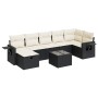 Set de sofás de jardín y cojines 8 piezas ratán sintético negro by , Garden sets - Ref: Foro24-3325512, Price: 481,89 €, Disc...