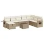 Set de sofás de jardín con cojines 9 pzas ratán sintético beige von , Gartensets - Ref: Foro24-3325544, Preis: 633,69 €, Raba...