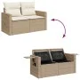 Set de sofás de jardín con cojines 9 pzas ratán sintético beige von , Gartensets - Ref: Foro24-3325544, Preis: 633,69 €, Raba...