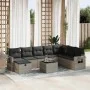 Set de sofás de jardín con cojines 9 pzas ratán sintético gris by , Garden sets - Ref: Foro24-3325546, Price: 540,70 €, Disco...