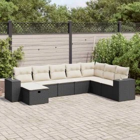 Set de sofás de jardín y cojines 8 piezas ratán sintético negro von , Gartensets - Ref: Foro24-3325732, Preis: 485,69 €, Raba...