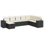 Set de sofás de jardín y cojines 8 piezas ratán sintético negro by , Garden sets - Ref: Foro24-3325732, Price: 485,69 €, Disc...