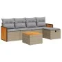 Juego de sofás jardín con cojines 6 pzas ratán sintético beige von , Gartensets - Ref: Foro24-3326021, Preis: 366,38 €, Rabat...
