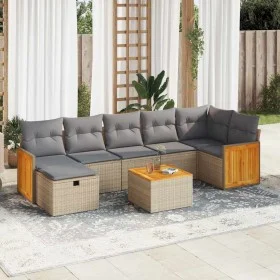Set de sofás de jardín y cojines 8 piezas ratán sintético beige von , Gartensets - Ref: Foro24-3326049, Preis: 501,21 €, Raba...