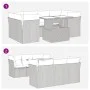 Set de sofás de jardín 7 pzas con cojines ratán sintético negro von , Gartensets - Ref: Foro24-3326107, Preis: 489,40 €, Raba...