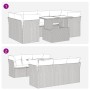 Set de sofás de jardín 7 pzas con cojines ratán sintético gris de , Conjuntos de jardín - Ref: Foro24-3326111, Precio: 489,47...