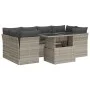 Set de sofás de jardín 7 pzas con cojines ratán PE gris claro by , Garden sets - Ref: Foro24-3326113, Price: 562,46 €, Discou...