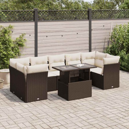 Set sofás de jardín 8 piezas y cojines ratán sintético marrón von , Gartensets - Ref: Foro24-3326124, Preis: 576,65 €, Rabatt: %