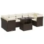 Set sofás de jardín 8 piezas y cojines ratán sintético marrón by , Garden sets - Ref: Foro24-3326124, Price: 568,78 €, Discou...