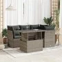 Juego de sofás jardín con cojines 5 pzas ratán sintético gris by , Garden sets - Ref: Foro24-3326151, Price: 358,27 €, Discou...