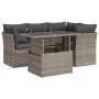 Juego de sofás jardín con cojines 5 pzas ratán sintético gris by , Garden sets - Ref: Foro24-3326151, Price: 358,27 €, Discou...