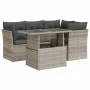 Set de sofás jardín y cojines 5 pzas ratán sintético gris claro by , Garden sets - Ref: Foro24-3326153, Price: 427,87 €, Disc...