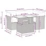 Set de sofás jardín y cojines 5 pzas ratán sintético gris claro by , Garden sets - Ref: Foro24-3326153, Price: 427,87 €, Disc...