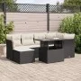 Set de sofás de jardín 7 pzas con cojines ratán sintético negro von , Gartensets - Ref: Foro24-3326187, Preis: 472,02 €, Raba...