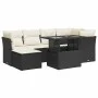 Set de sofás de jardín 7 pzas con cojines ratán sintético negro von , Gartensets - Ref: Foro24-3326187, Preis: 472,02 €, Raba...
